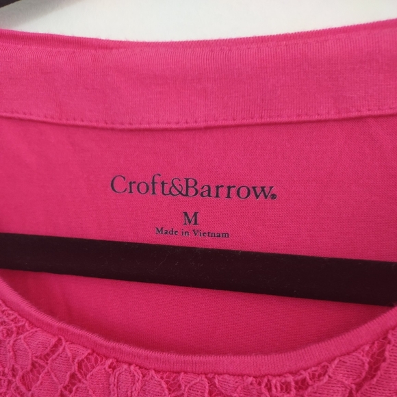 Croft and Barrow Tops Blouse T-shirts Size M - Picture 5 of 12